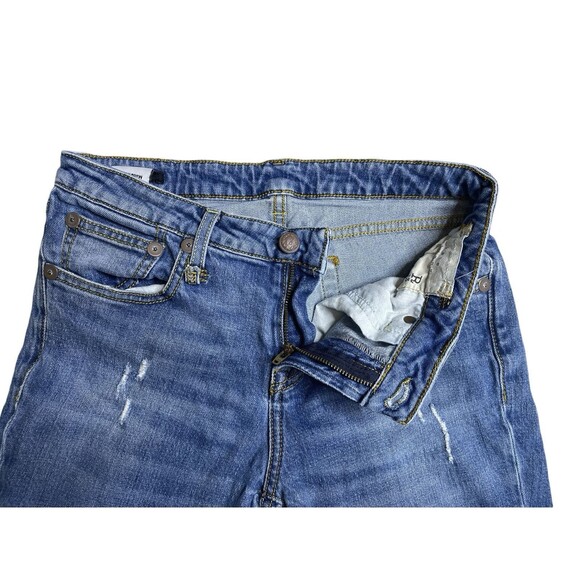 R13 Kate Skinny Jean Size 28 distressed raw hem made in Italy - Picture 13 of 14